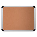 Universal Cork Board with Aluminum Frame, 36 x 24, Tan Surface (43713)