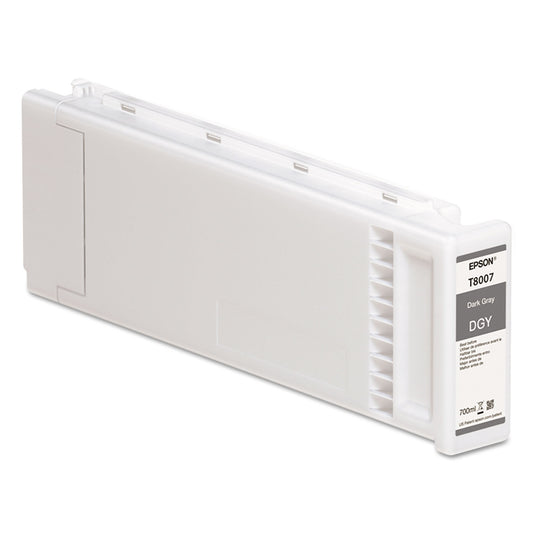 Epson T800700 UltraChrome GS3 Ink, Dark Gray