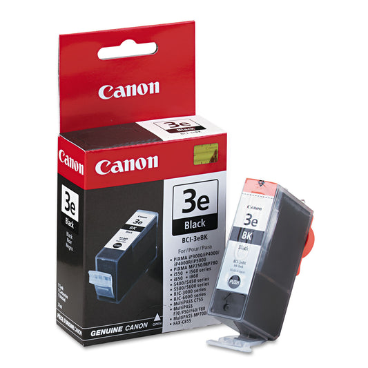 Canon 4479A230 (BCI-3E) Ink, 560 Page-Yield, Black (BCI3EBK)