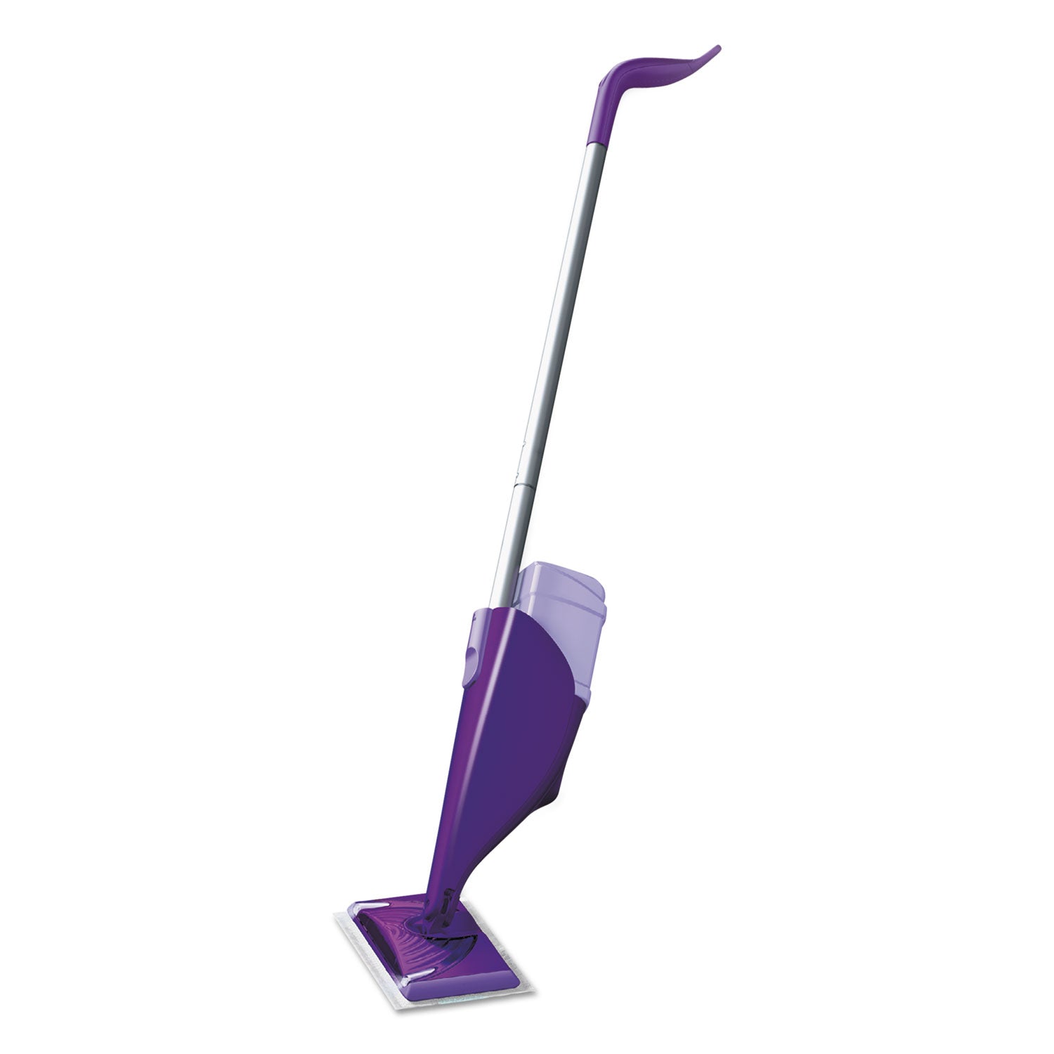 Swiffer WetJet Mop, 11 x 5 White Cloth Head, 46" Purple/Silver Aluminum/Plastic Handle, 2/Carton (92811CT)