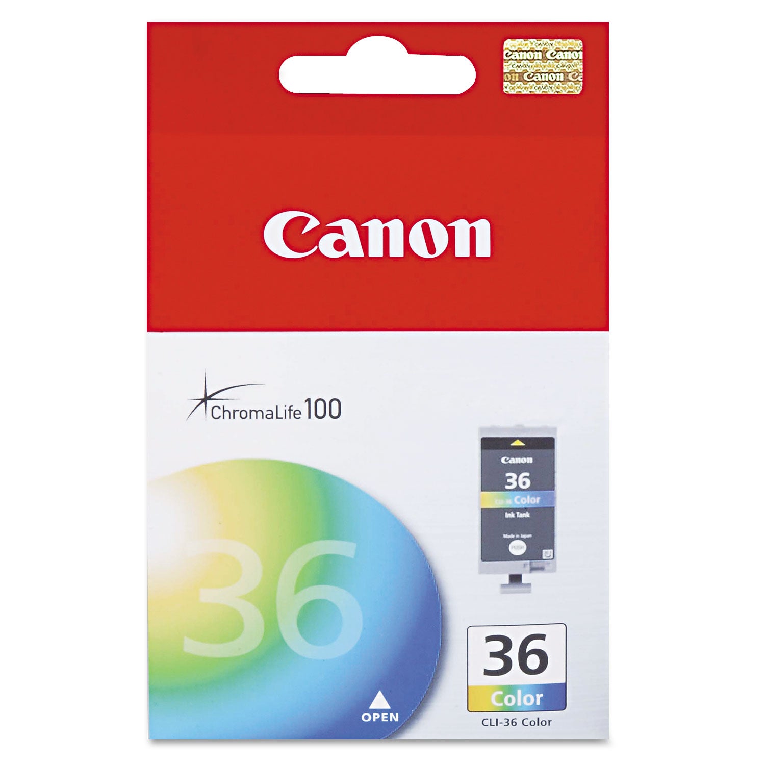 Canon 1511B002 (CLI-36) Ink, 100 Page-Yield, Tri-Color