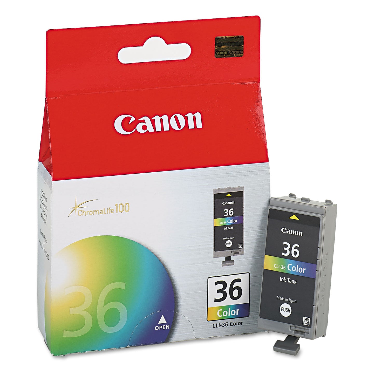 Canon 1511B002 (CLI-36) Ink, 100 Page-Yield, Tri-Color