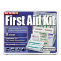 First Aid Only All-Purpose First Aid Kit, 21 Pieces, 4.75 x 3, Plastic Case (110)