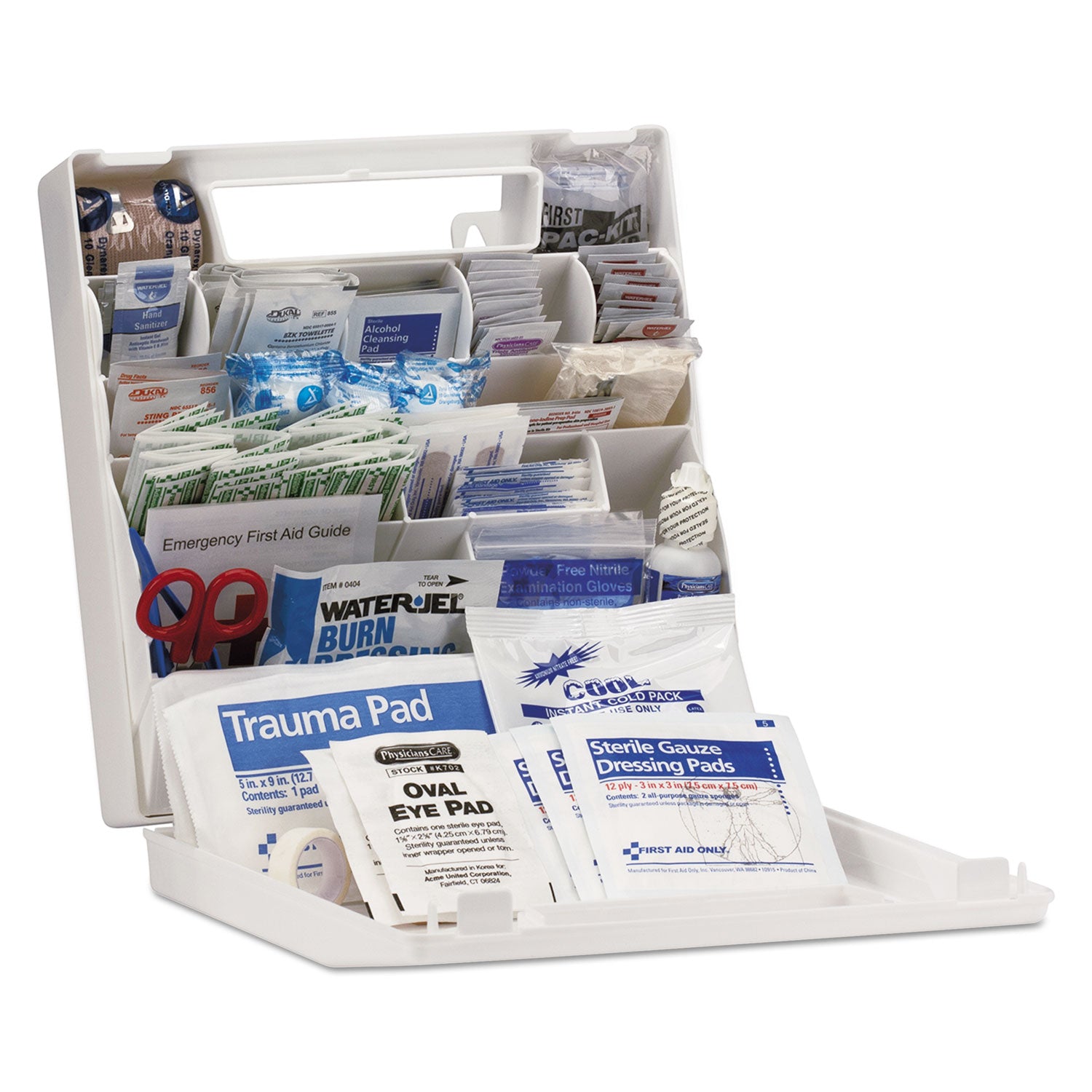 First Aid Only ANSI Class A+ First Aid Kit for 50 People, 183 Pieces, Plastic Case (90639)