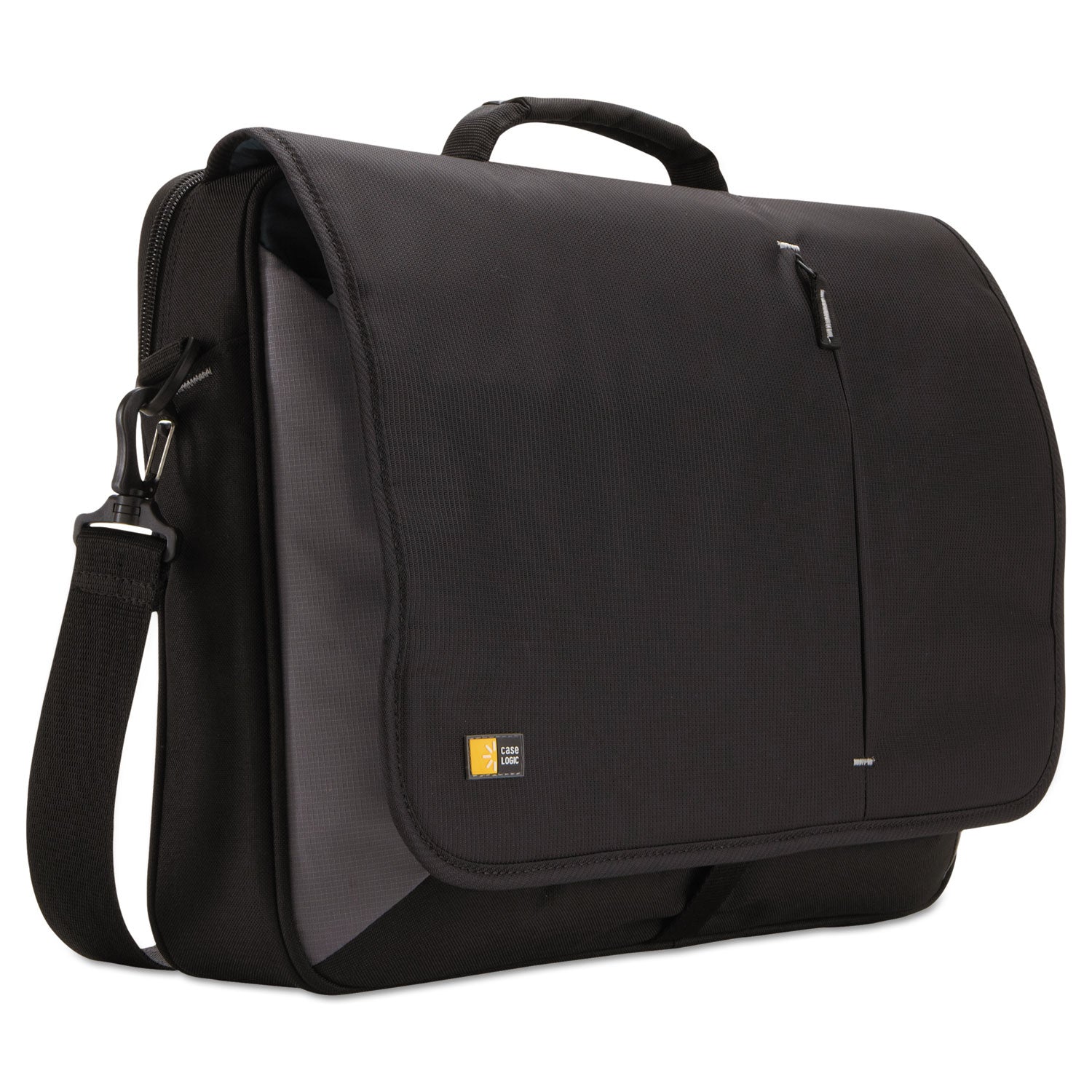 Case Logic Laptop Messenger, Fits Devices Up to 17", Dobby Nylon, 3.37 x 17.75 x 13.75, Black (3201140)