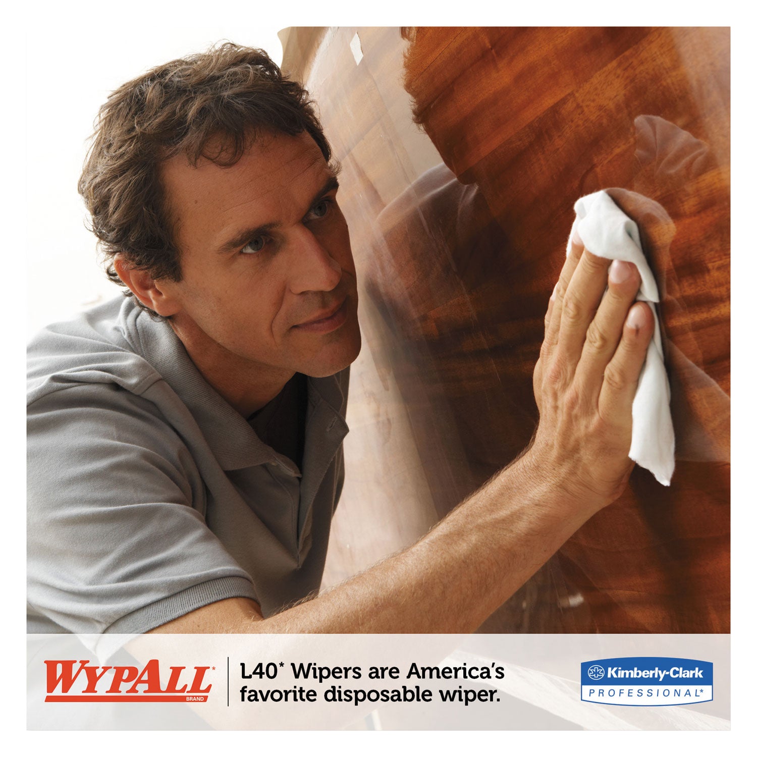 WypAll L40 Towels, Center-Pull, 10 x 13.2, White, 200/Roll, 2/Carton (05796)