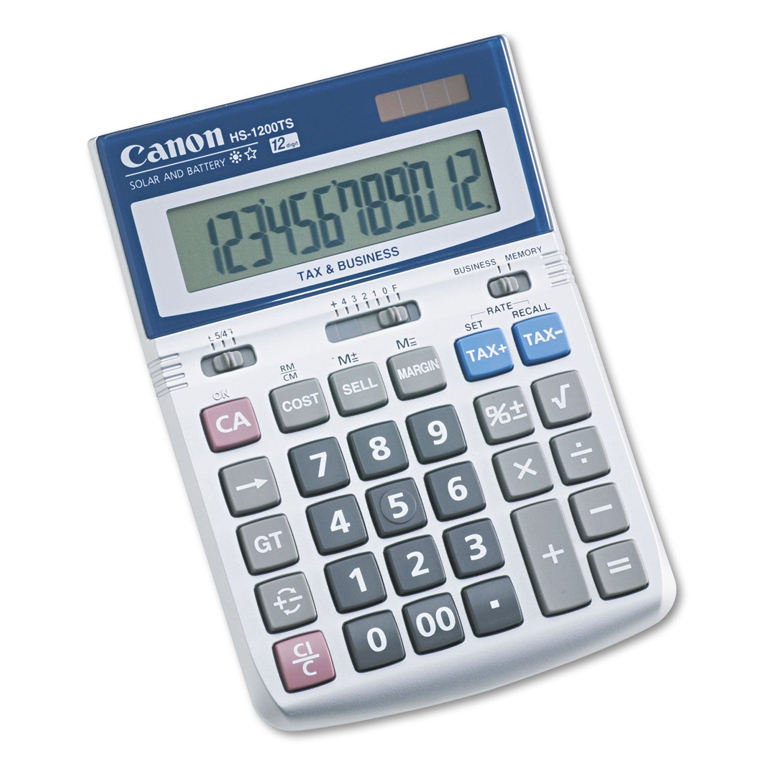 Canon HS-1200TS Desktop Calculator, 12-Digit LCD (7438A023AA)