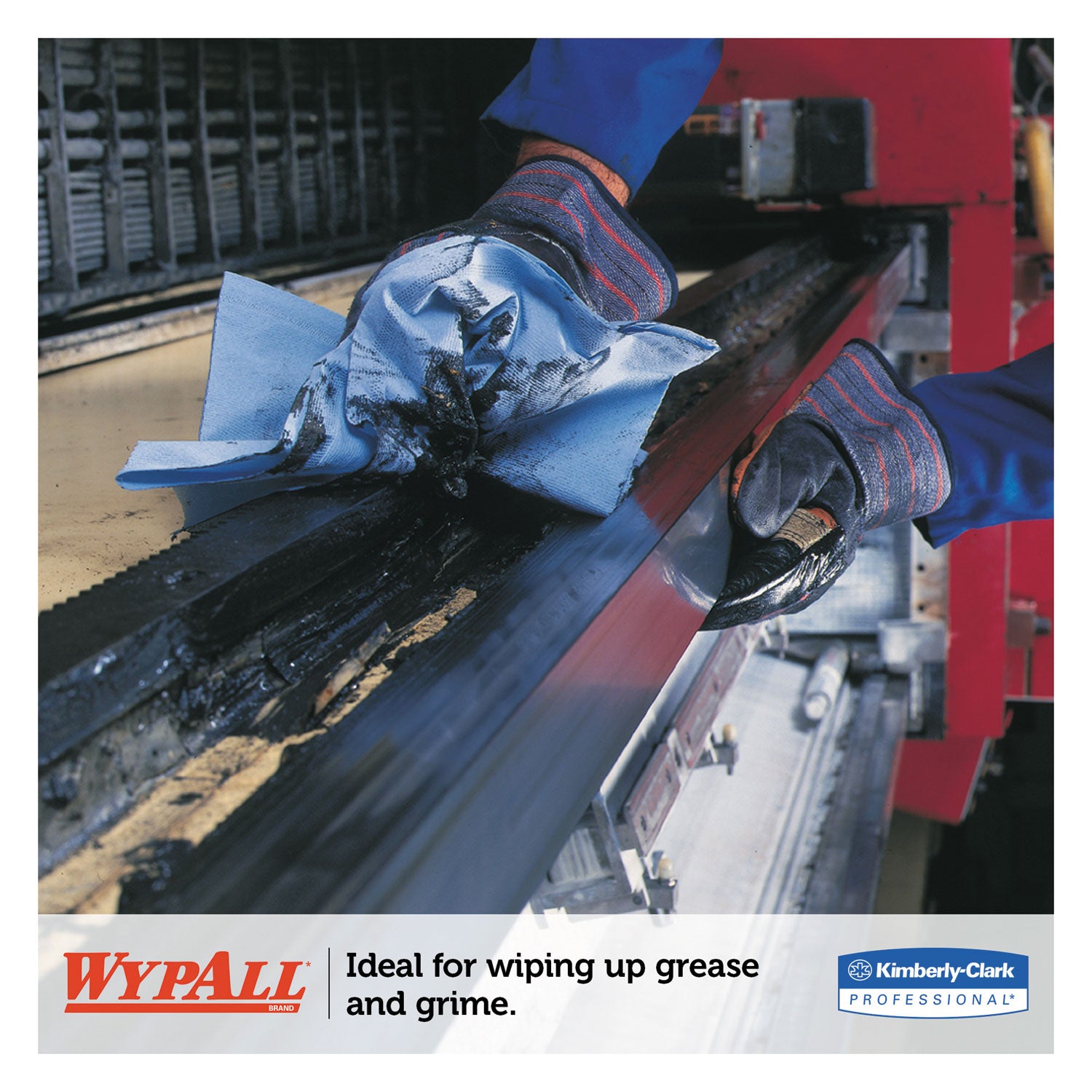 WypAll L40 Wiper, 1/4 Fold, Blue, 12.5 x 12, 56/Box, 12 Boxes/Carton (05776)