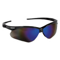 KleenGuard Nemesis Safety Glasses, Black Frame, Blue Mirror Lens (14481)