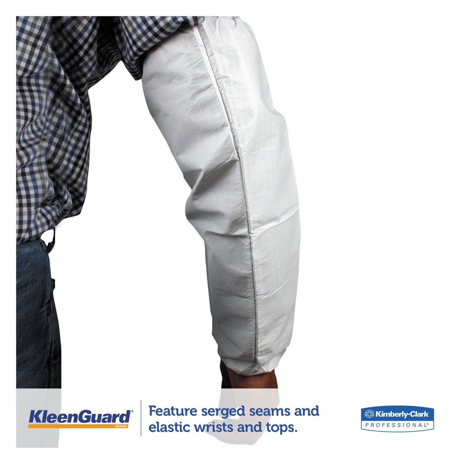 KleenGuard A40 Sleeve Protectors, One Size Fits Most, White, 200/Carton (44480)