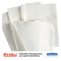 WypAll X50 Cloths, 1/4 Fold, 12.5 x 10, White, 26/Pack, 32 Packs/Carton (35025)