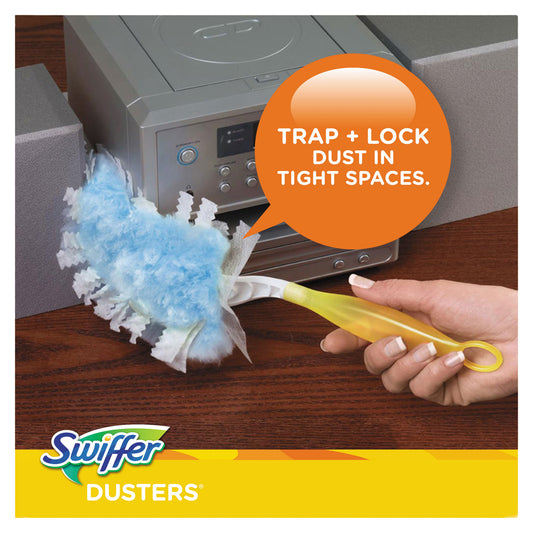 Swiffer Refill Dusters, DustLock Fiber, Light Blue, Lavender Vanilla Scent,10/Box,4 Boxes/Carton (21461CT)