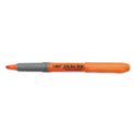 BIC Brite Liner Grip Pocket Highlighter, Assorted Ink Colors, Chisel Tip, Assorted Barrel Colors, 5/Set (GBLP51ASST)