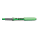 BIC Brite Liner Grip Pocket Highlighter, Assorted Ink Colors, Chisel Tip, Assorted Barrel Colors, 5/Set (GBLP51ASST)