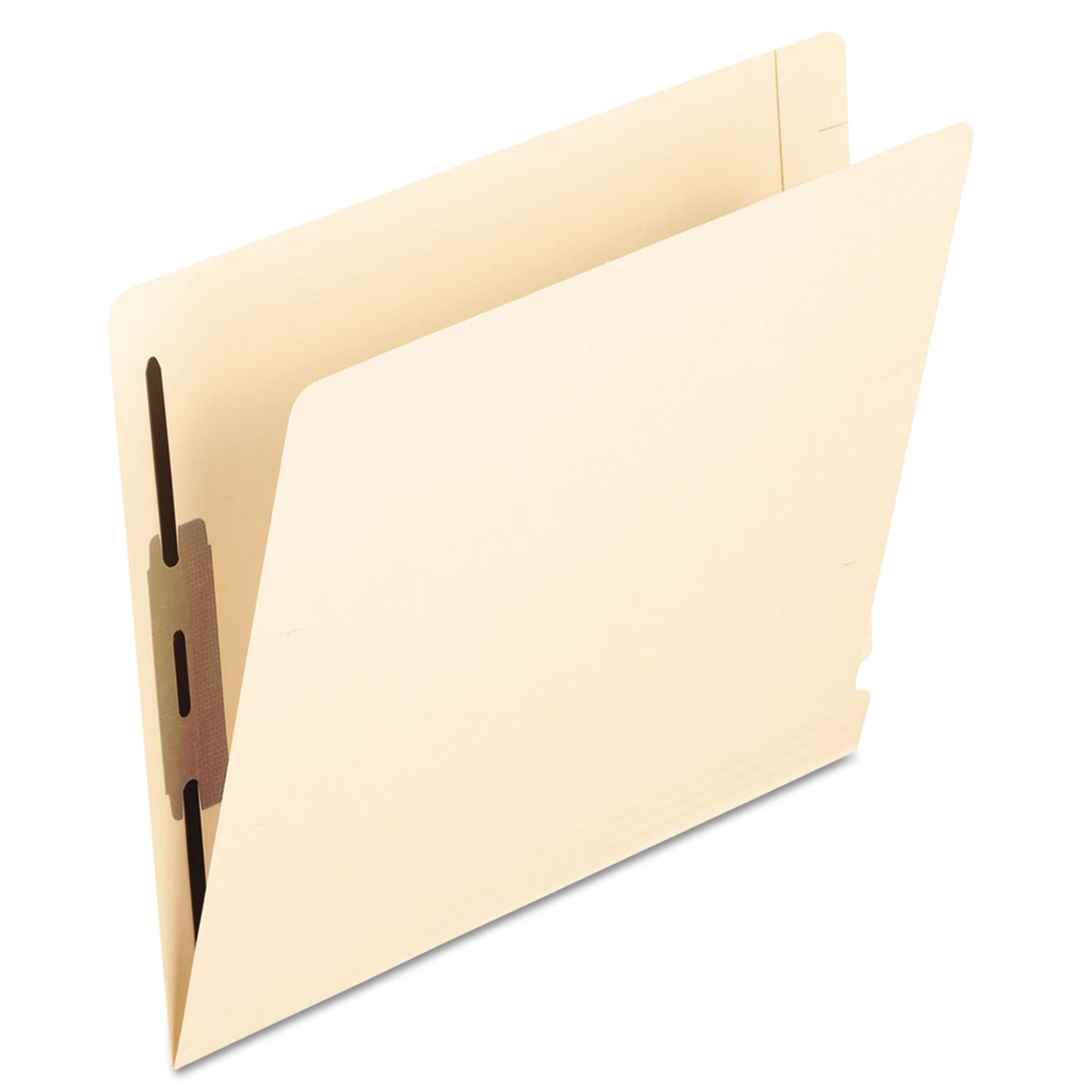 Pendaflex Manila Laminated End Tab Fastener Folders, 14-pt Manila, 0.75" Expansion, 2 Fasteners, Letter Size, Manila Exterior, 50/Box (13240)