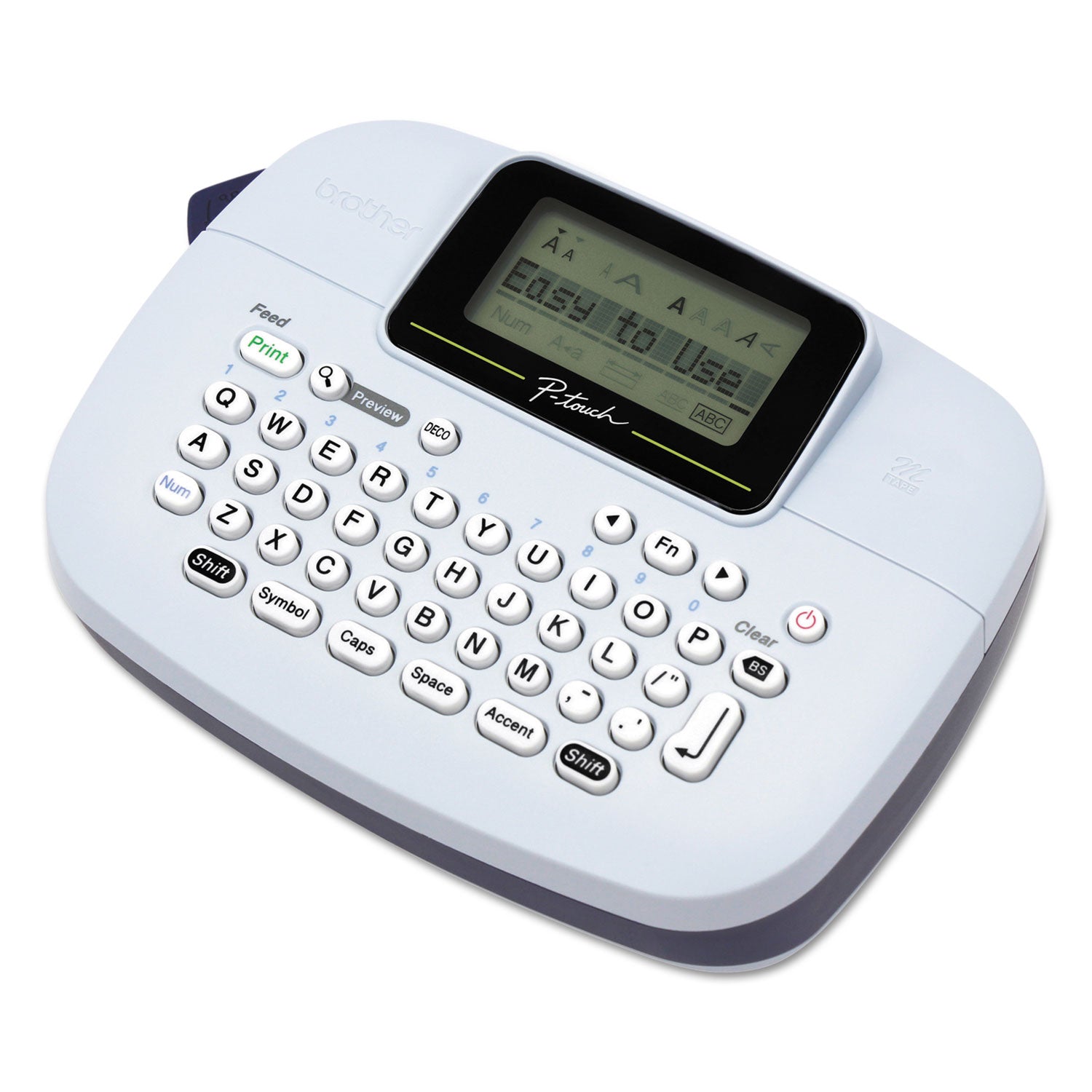 Brother PT-M95 Handy Label Maker, 2 Lines, 4.5 x 6.13 x 2.5