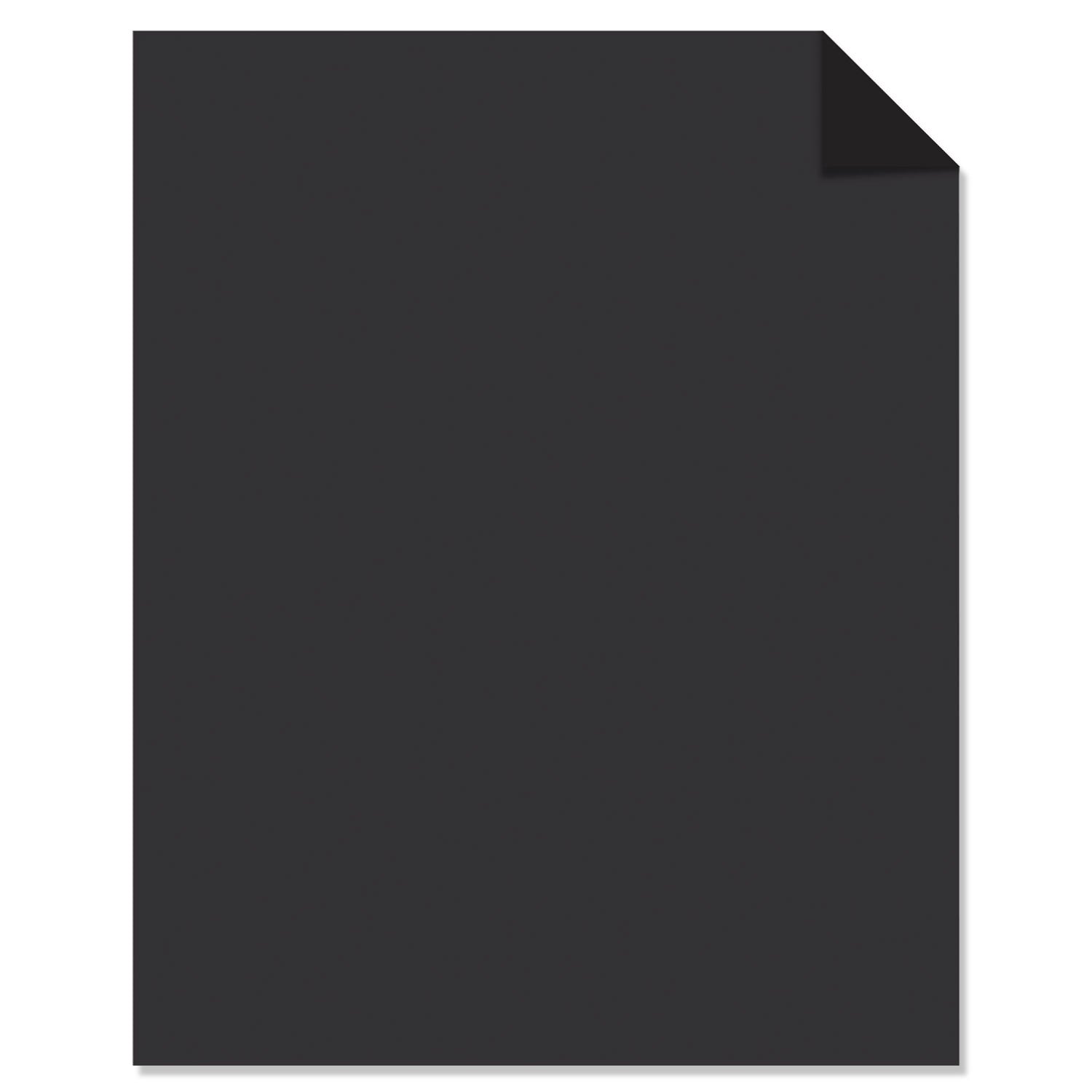 Astrobrights Color Cardstock, 65 lb Cover Weight, 8.5 x 11, Eclipse Black, 100/Pack (2202401)