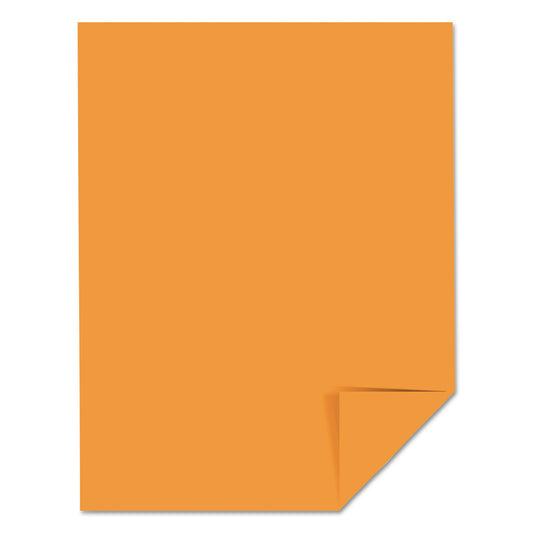 Astrobrights Color Cardstock, 65 lb Cover Weight, 8.5 x 11, Cosmic Orange, 250/Pack (22851)