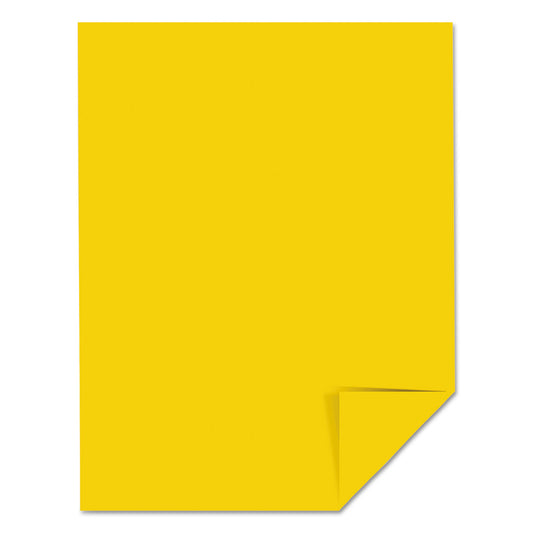 Astrobrights Color Cardstock, 65 lb Cover Weight, 8.5 x 11, Sunburst Yellow, 250/Pack (22791)