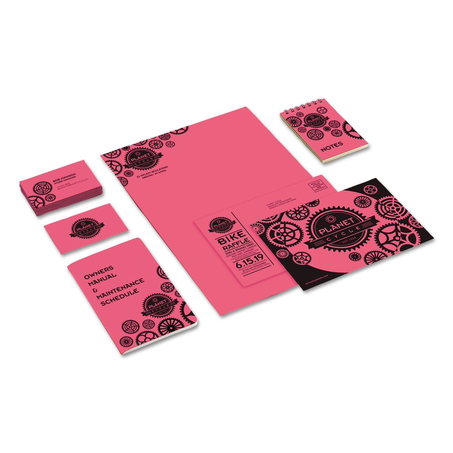 Astrobrights Color Cardstock, 65 lb Cover Weight, 8.5 x 11, Plasma Pink, 250/Pack (22129)