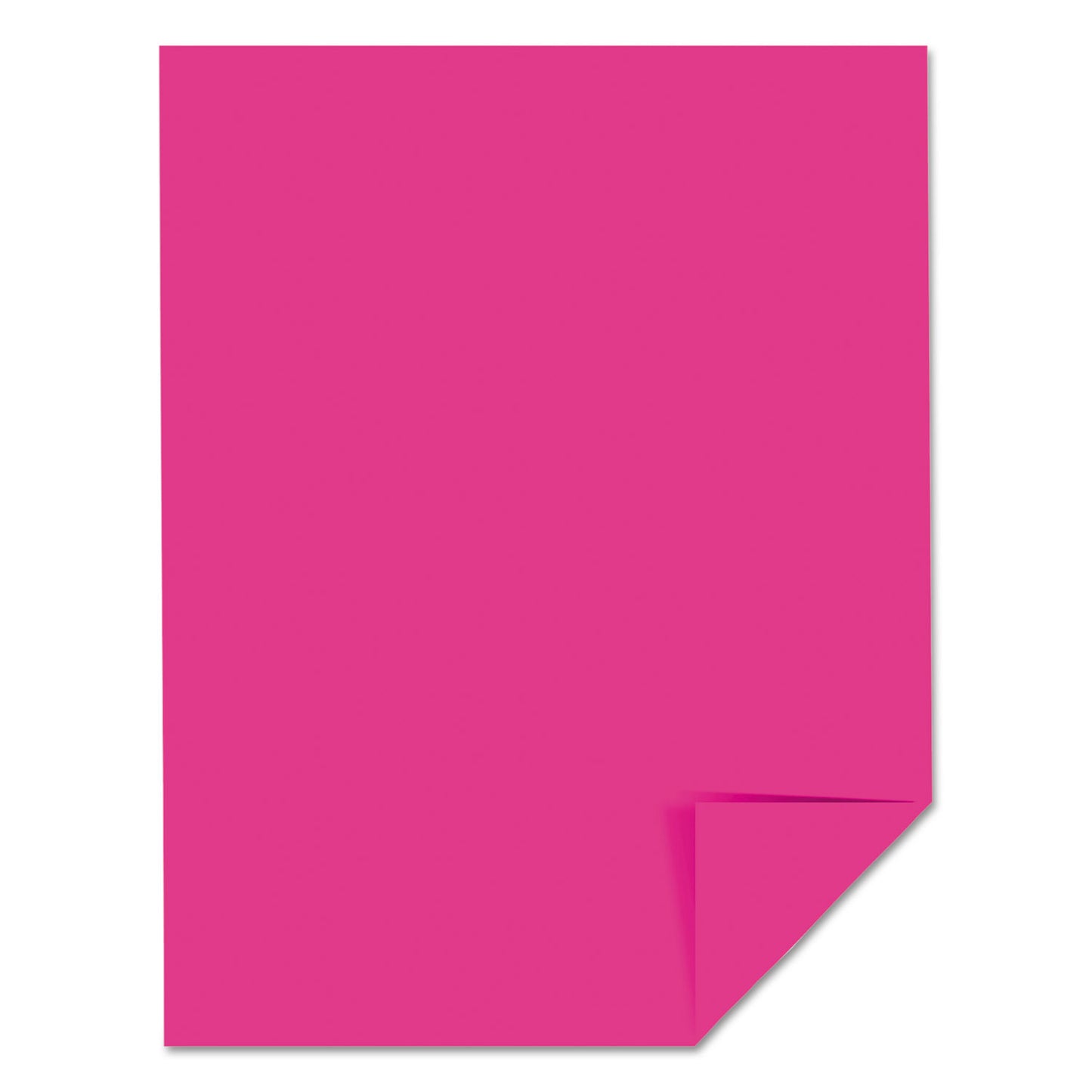 Astrobrights Color Cardstock, 65 lb Cover Weight, 8.5 x 11, Fireball Fuchsia, 250/Pack (22881)