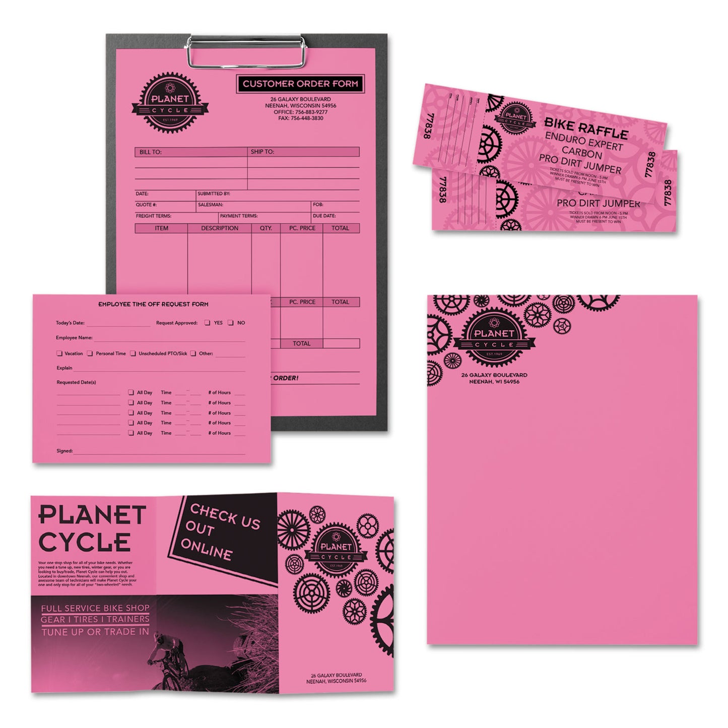 Astrobrights Color Paper, 24 lb Bond Weight, 8.5 x 11, Pulsar Pink, 500/Ream (21031)