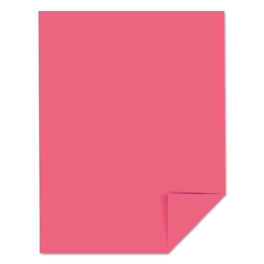 Astrobrights Color Paper, 24 lb Bond Weight, 8.5 x 11, Plasma Pink, 500/Ream (22119)