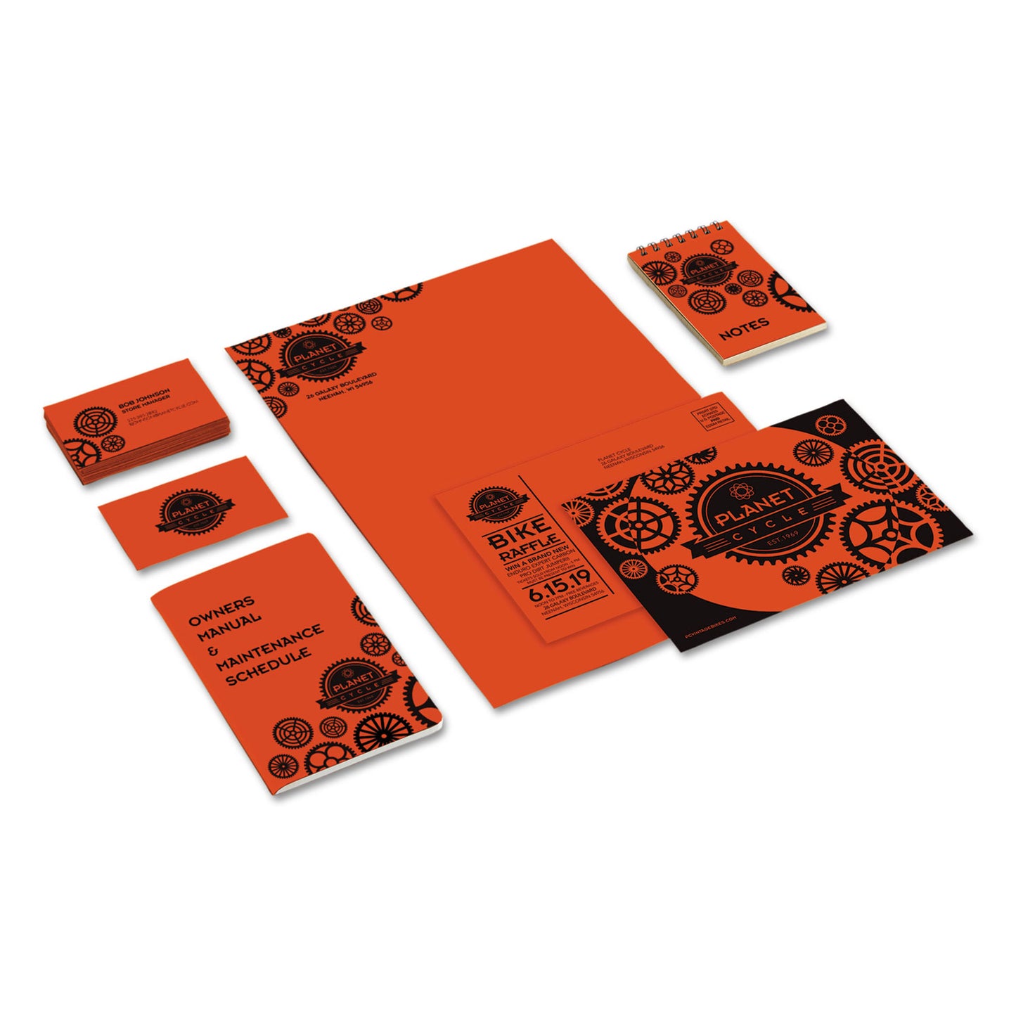 Astrobrights Color Cardstock, 65 lb Cover Weight, 8.5 x 11, Orbit Orange, 250/Pack (22761)