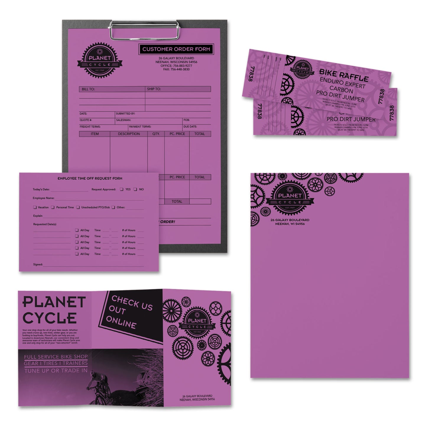 Astrobrights Color Paper, 24 lb Bond Weight, 8.5 x 11, Planetary Purple, 500 Sheets/Ream (22671)