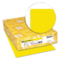 Neenah Paper Exact Brights Paper, 20 lb Bond Weight, 8.5 x 11, Bright Yellow, 500/Ream (26701)