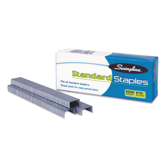 Swingline S.F. 1 Standard Staples, 0.25" Leg, 0.5" Crown, Steel, 5,000/Box (35108)