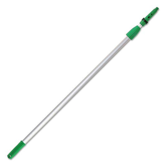 Unger Opti-Loc Extension Pole, 4 ft, Two Sections, Green/Silver (EZ120)