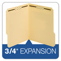 Pendaflex Top Tab Fastener Folder, 0.75" Expansion, 2 Fasteners, Letter Size, Manila Exterior, 50/Box (1453718PT)
