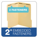 Pendaflex Top Tab Fastener Folder, 0.75" Expansion, 2 Fasteners, Legal Size, Manila Exterior, 50/Box (1953718)