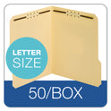 Pendaflex Top Tab Fastener Folder, 0.75" Expansion, 2 Fasteners, Letter Size, Manila Exterior, 50/Box (1453718PT)