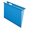 Pendaflex SureHook Hanging Folders, Letter Size, 1/5-Cut Tabs, Blue, 20/Box (615215BLU)