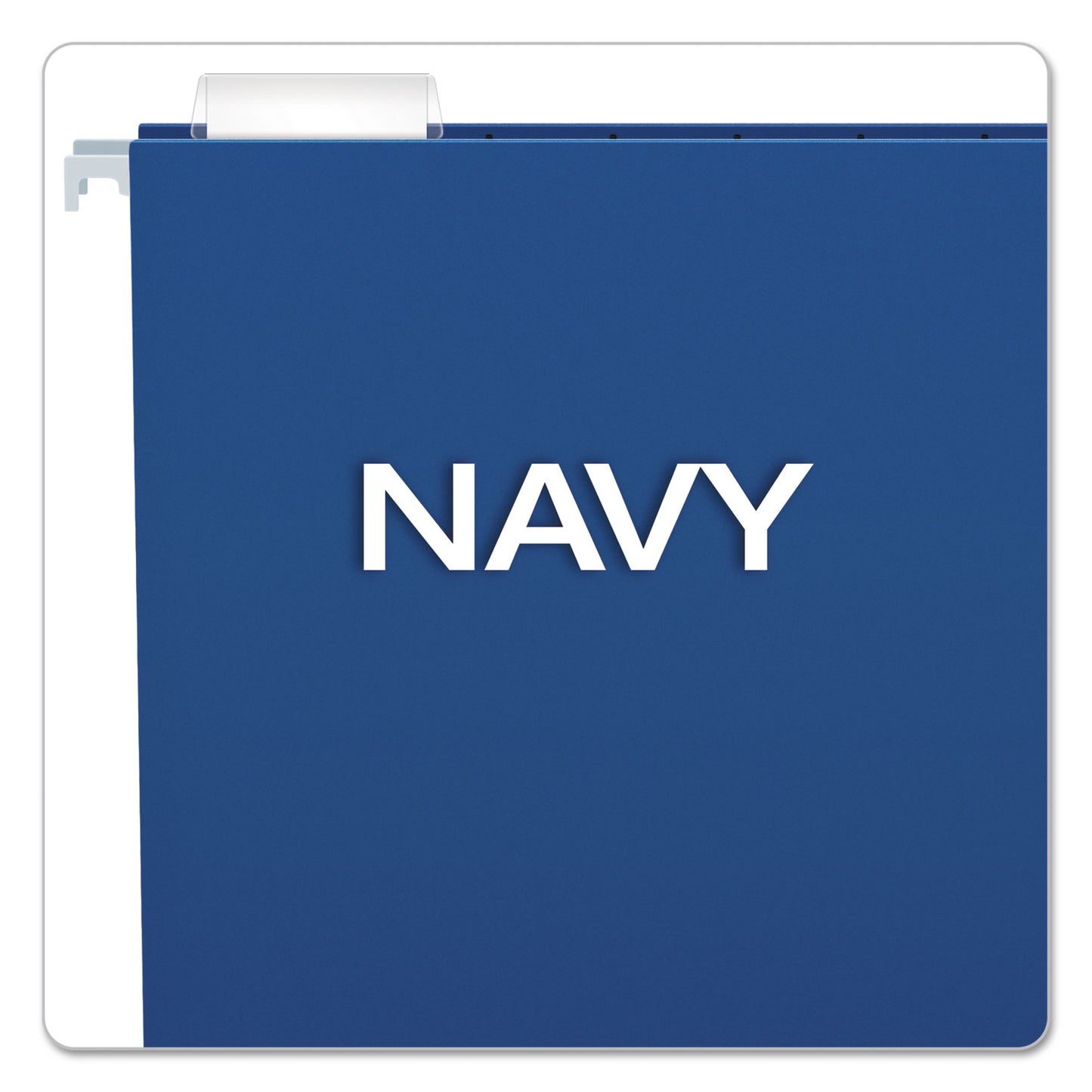 Pendaflex Colored Hanging Folders, Letter Size, 1/5-Cut Tabs, Navy, 25/Box (81615)