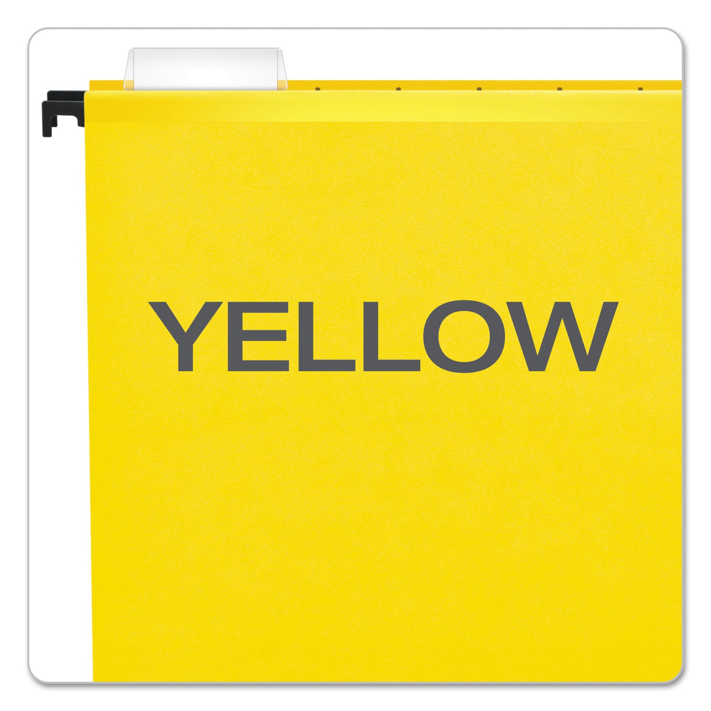 Pendaflex SureHook Hanging Folders, Letter Size, 1/5-Cut Tabs, Yellow, 20/Box (615215YEL)