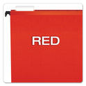 Pendaflex SureHook Hanging Folders, Letter Size, 1/5-Cut Tabs, Red, 20/Box (615215RED)