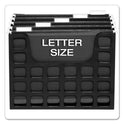 Pendaflex Desktop File With Hanging Folders, Letter Size, 6" Long, Black (23013)
