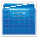 Pendaflex Desktop File With Hanging Folders, Letter Size, 6" Long, Blue (23011)