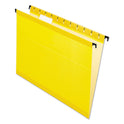 Pendaflex SureHook Hanging Folders, Letter Size, 1/5-Cut Tabs, Yellow, 20/Box (615215YEL)