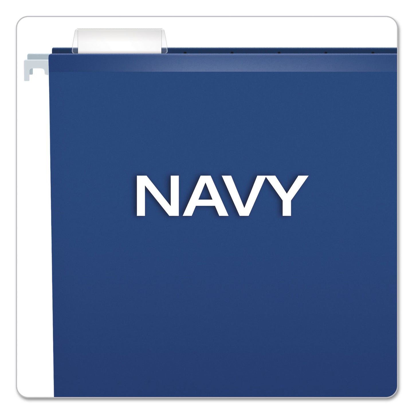 Pendaflex Colored Reinforced Hanging Folders, Letter Size, 1/5-Cut Tabs, Navy, 25/Box (415215NAV)