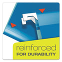 Pendaflex Colored Reinforced Hanging Folders, Letter Size, 1/5-Cut Tabs, Blue, 25/Box (415215BLU)