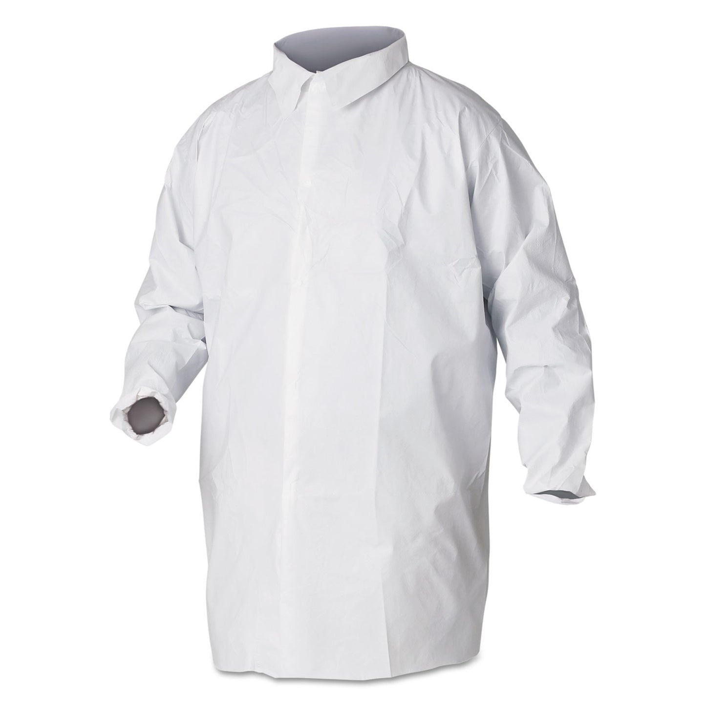 KleenGuard A40 Liquid and Particle Protection Lab Coats, X-Large, White, 30/Carton (44444)