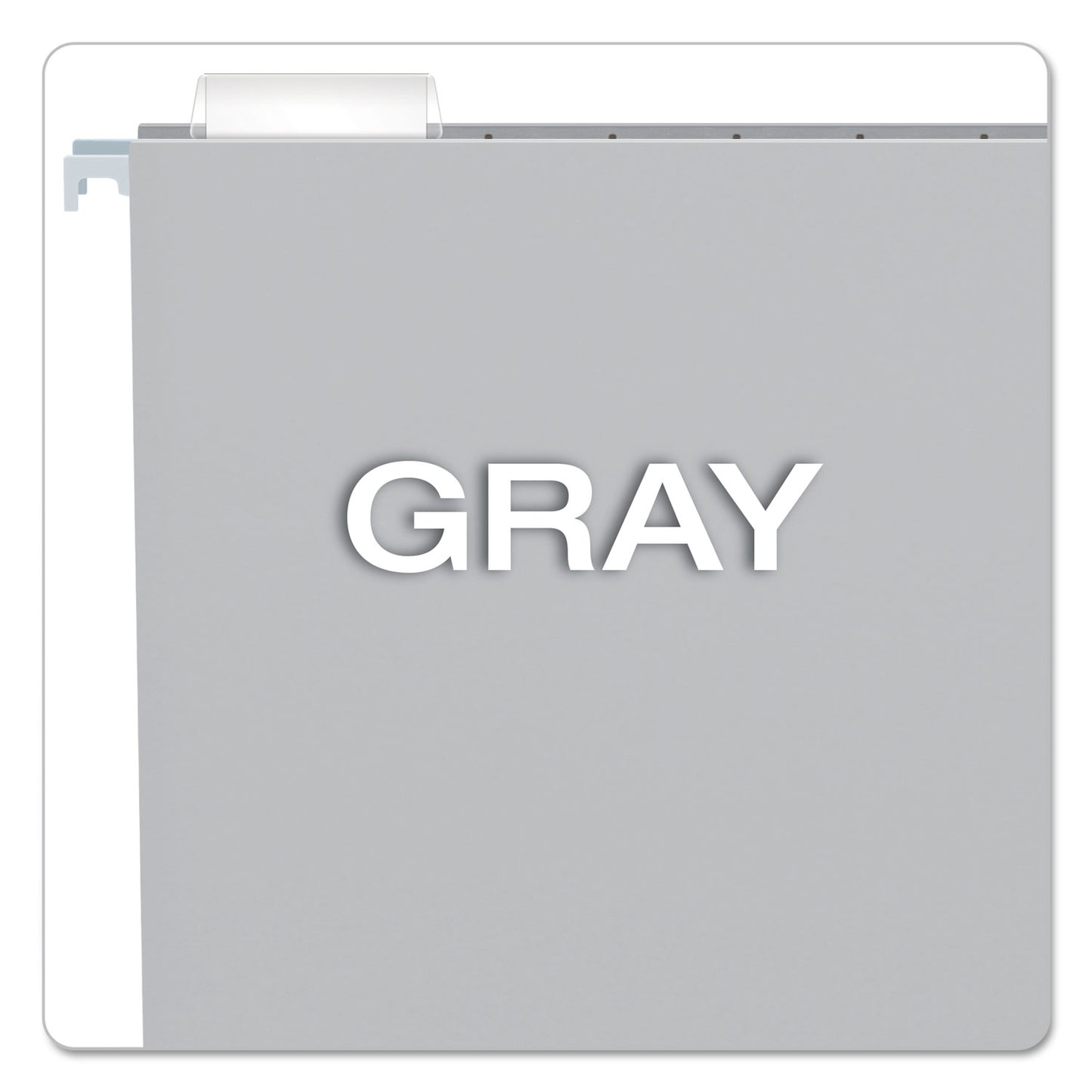 Pendaflex Colored Hanging Folders, Letter Size, 1/5-Cut Tabs, Gray, 25/Box (81604)