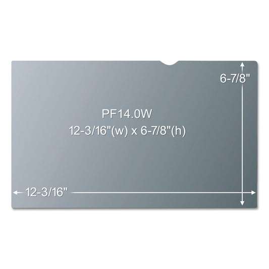 3M Antiglare Frameless Filter for 14" Widescreen Laptop, 16:9 Aspect Ratio (AG140W9)