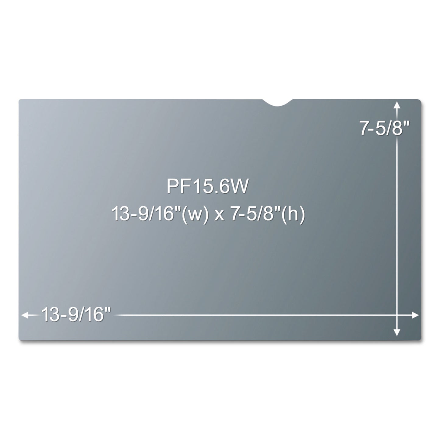 3M Antiglare Frameless Filter for 15.6" Widescreen Laptop, 16:9 Aspect Ratio (AG156W9)