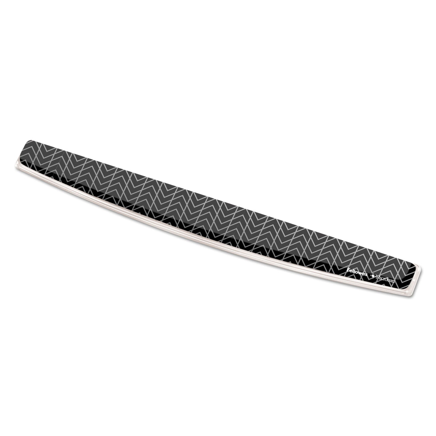 Fellowes Photo Gel Keyboard Wrist Rest with Microban Protection, 18.5 x 2.31, Chevron Design (9550001)