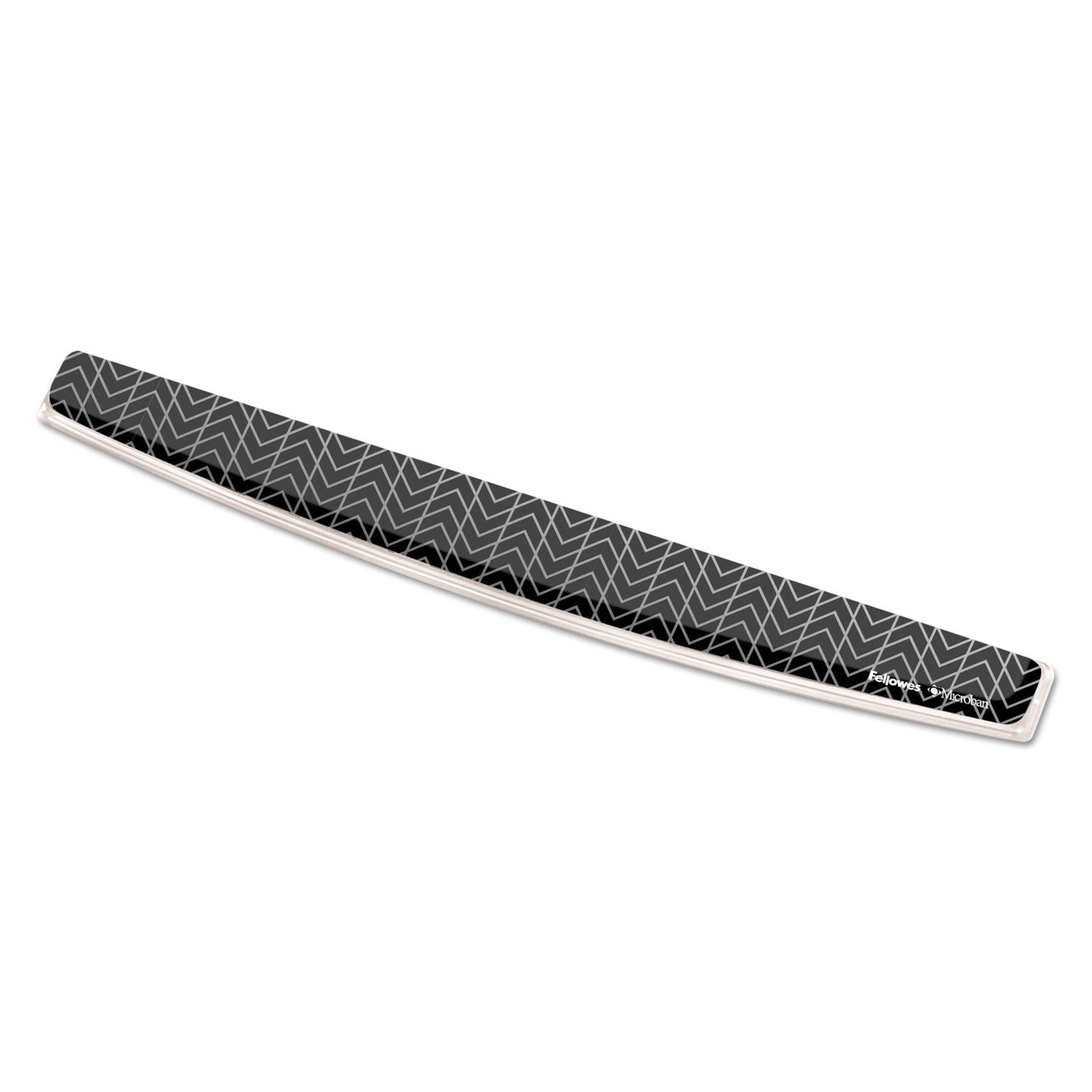 Fellowes Photo Gel Keyboard Wrist Rest with Microban Protection, 18.5 x 2.31, Chevron Design (9550001)
